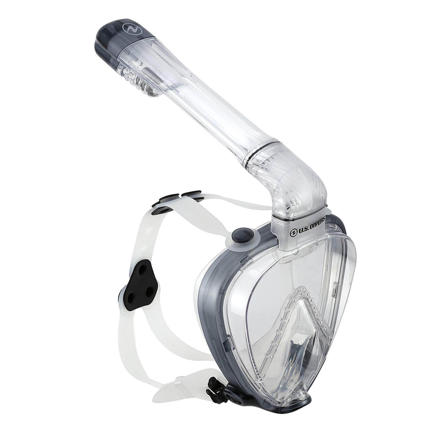 U.S. Divers AirGo Full Face Fog Free Panoramic Medium Snorkel Mask 