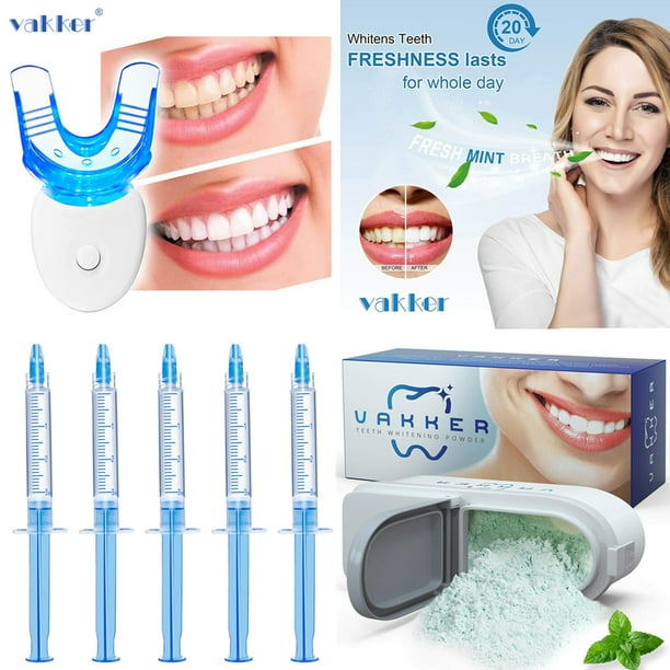 Vakker 5pcs 35%CP Strong Teeth Whitening Kit w/ Teeth Whitening Light ...