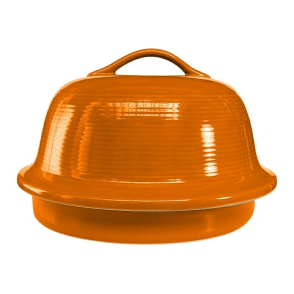Sassafras Superstone La Cloche Bread Baking Dome | Tangerine Glazed