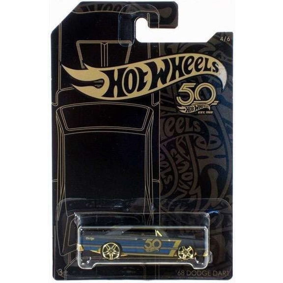 Hot Wheels Black & Gold '68 Dodge Dart Die-Cast Car