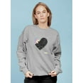 thumbnail image 2 of Abstract Heart W Paint Sweatshirt Women -Image by Shutterstock, Female x-Large, 2 of 4