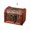 A002- Brown (Clover Print), variant on Wooden Treasure Chest, Small Vintage European-Style Wooden Box, Embossed Floral Patterned Storage Chest, Antique Bronze Latch Decorative Case, Domed Top Keepsake Organizer for