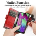 thumbnail image 2 of Case for Samsung Galaxy A40 Cover Leather Wallet Folio Case Book Design Flip Magnetic Closure - Red, 2 of 5