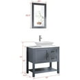 Ktaxon Modern 30 Inch Bathroom Vanity with Sink and Mirror ...