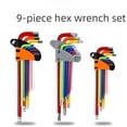 thumbnail image 1 of Foldable Colorful Hex Key Set with Ball Head & Design, Chromium Vanadium Steel Construction, 50*230mm Medium-Length Multitool for Easy Storage – Multiple Sizes & Models Available for Versatile Use, 1 of 5