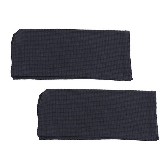 Sofa Armrest Protective Covers 1 Pair Deep Grey Stretchy Towels 55x15cm Suitable For Home Office 2Pack