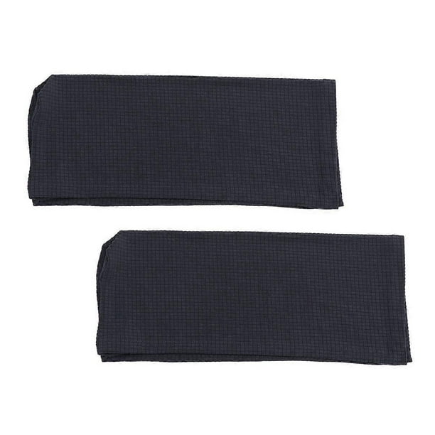 Sofa Armrest Protective Covers 1 Pair Deep Grey Stretchy Towels 55x15cm Suitable For Home Office 2Pack