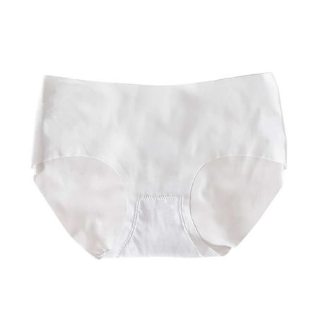 

WZHKSN Womens Solid Panty White Perspective Briefs 1-Pack