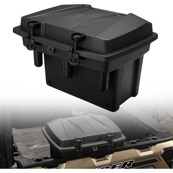 A & UTV PRO Bed Storage Box 5.5GAL Compatible with Polaris Ranger 1000 XP 900 800 700 570 500 Polaris General 1000 Accessiories Cargo Box Hard Tool Box 21L
