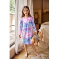 thumbnail image 6 of Arshiner Girls Nightgowns Long Sleeve Print Pajamas Nightdress for Kids Soft Sleep Wear Nighties, 6 of 6