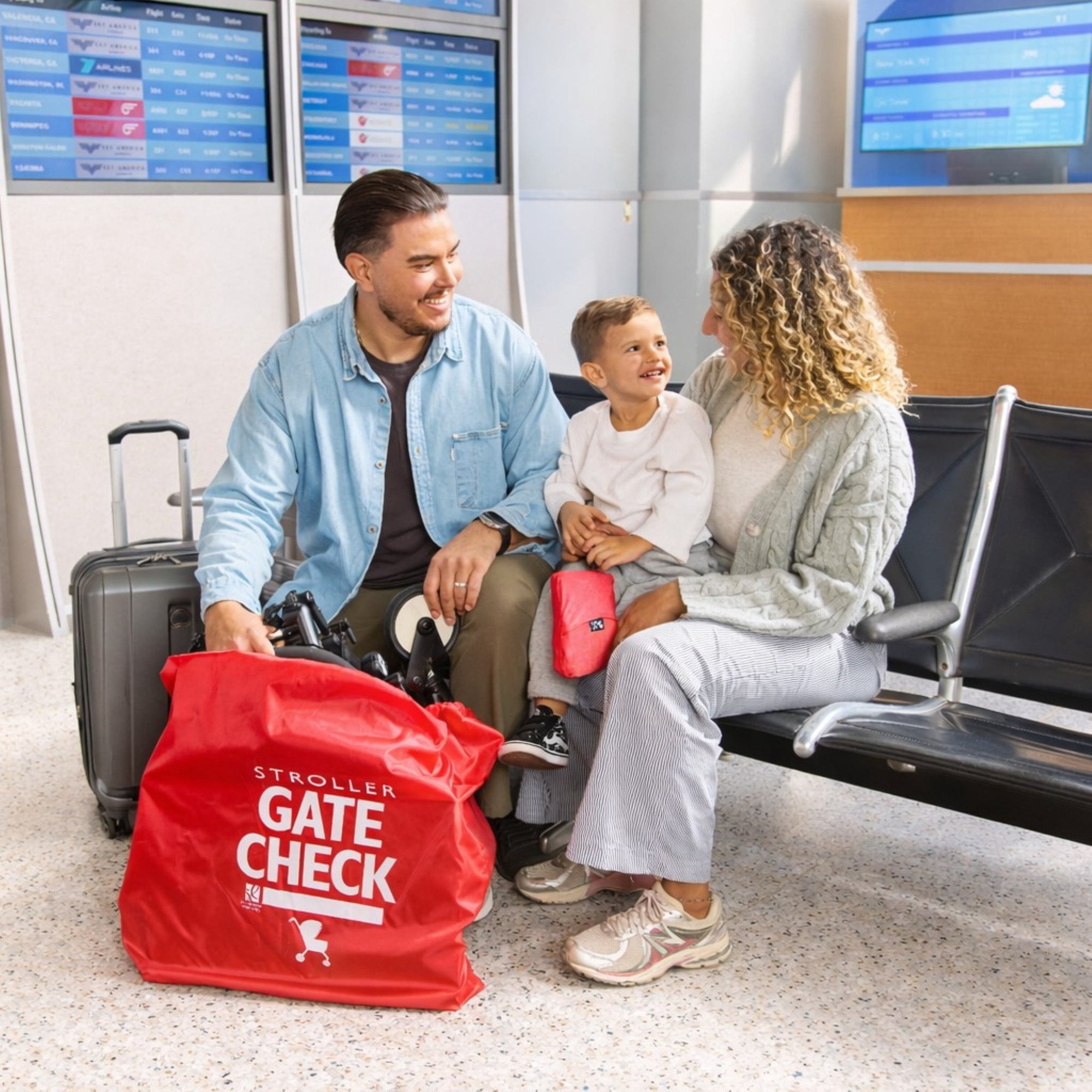 J.L. Childress Gate Check Travel Bag for Compact-Fold Strollers - For Airplane Travel, Flying Essential