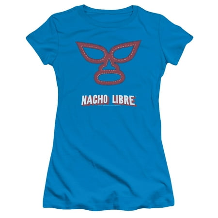 Nacho Libre/Mask S/S Junior Sheer Turquoise (Nacho Libre It's The Best)