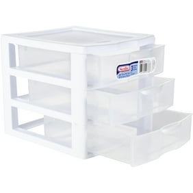 Sterilite Wide 3 Drawer Unit White Walmart Com Walmart Com