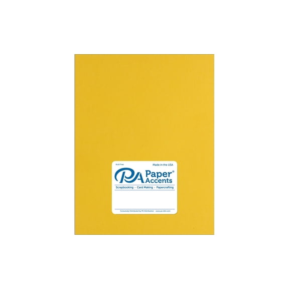 Paper Accents Cardstock 8.5"x 11" Muslin 73lb Daffodil 25pc