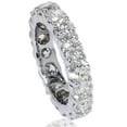 thumbnail image 4 of Pompeii 5ct Prong Diamond Eternity Ring 14K White Gold Wedding Band (I-J,I2), 4 of 6