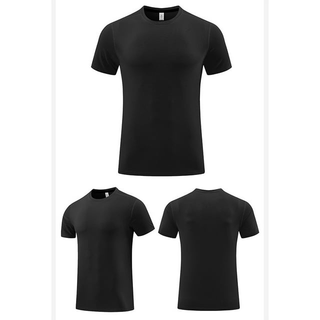 Styesk T Shirts for Man Men's Summer Solid Color Short Sleeved Outdoor Running Sports Ice Breathable Short Sleeved
