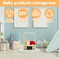 thumbnail image 2 of Wooden Baby Shower Crate Closet With blackboard Wooden Crate with Handle, Baby Storage Crate, Baby Welcome Box, Newborn Boy Girl Welcome Gift Basket, Maternity Gifts for New Parents, 2 of 11