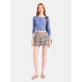 thumbnail image 2 of No Boundaries Button-Front Pointelle Cardigan with Long Sleeves, Women's, 2 of 4