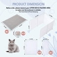thumbnail image 3 of Caja de arena para gatos MEEXPAWS Splash Guard 28 L, color blanco, 3 of 6