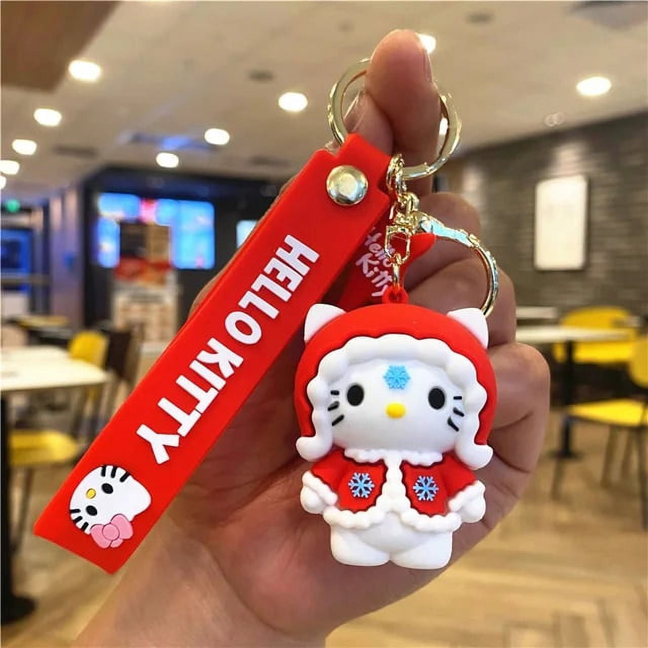 Sanrio Hello Kitty Keychain Kawaii Anime Cartoon Cinnamoroll Car