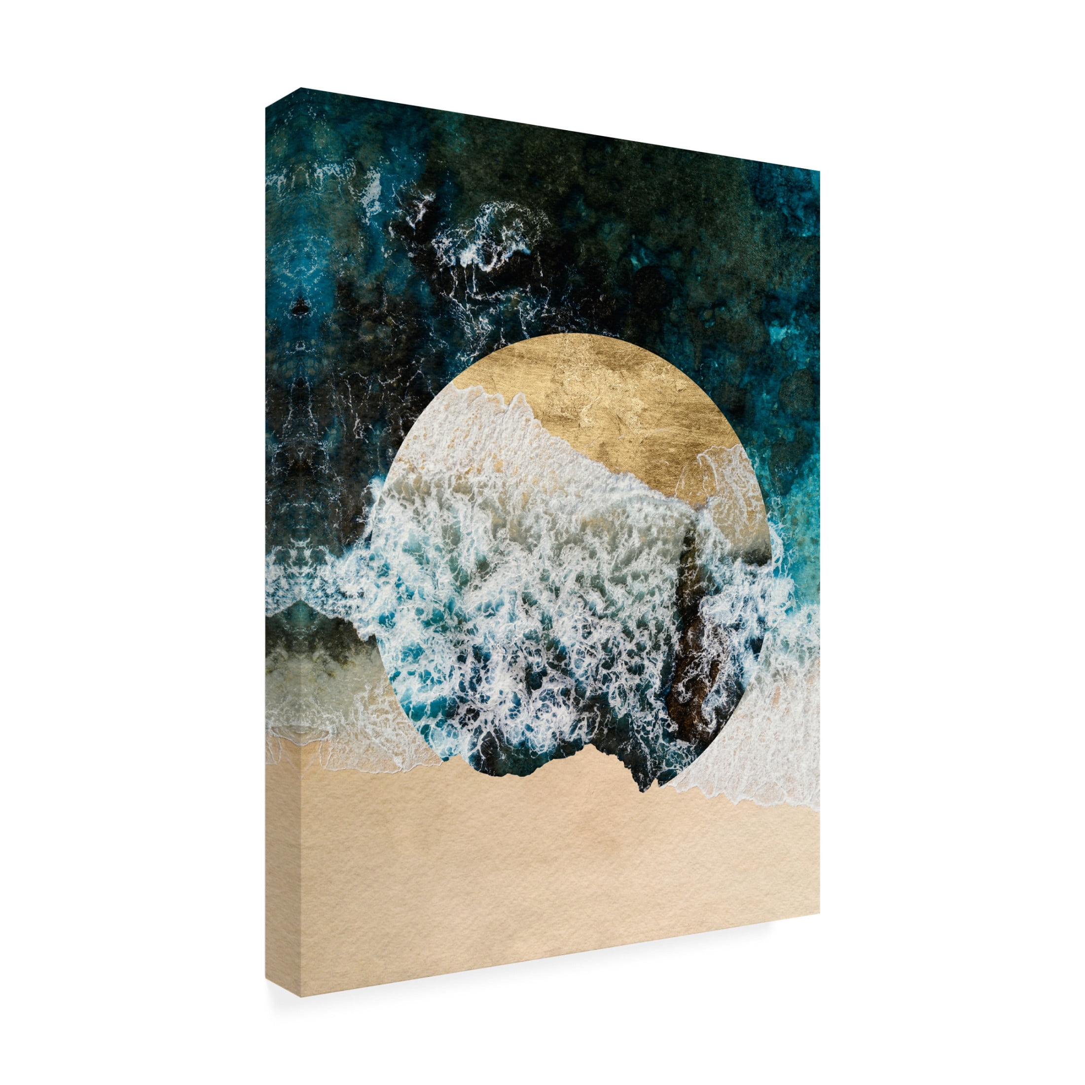 Trademark Fine Art Grace Popp Breaking Shore II Canvas Wall Art