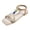 Khaki, variant on Flat Sandals for Women Bohemia Beaded Open Square Toe Beach Shoes 2026 Summer Vacation Dress Shoes Pink Size 7.5