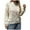 Beige, variant on Ugly Christmas Sweaters For Women Solid Color Turtleneck Knitted Sweater Stylish Daily Wear Long Sleeve Pullover