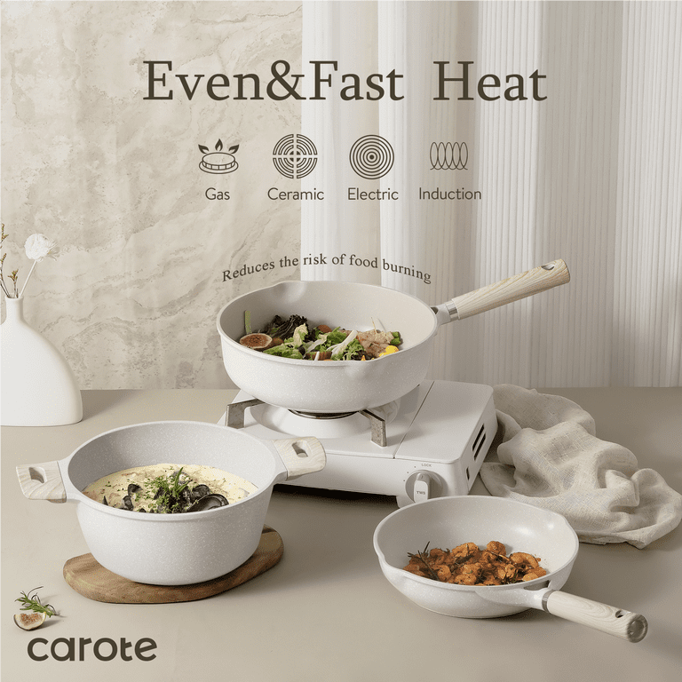 Carote 21-Piece Nonstick Cookware Set with Granite Coating photo 5