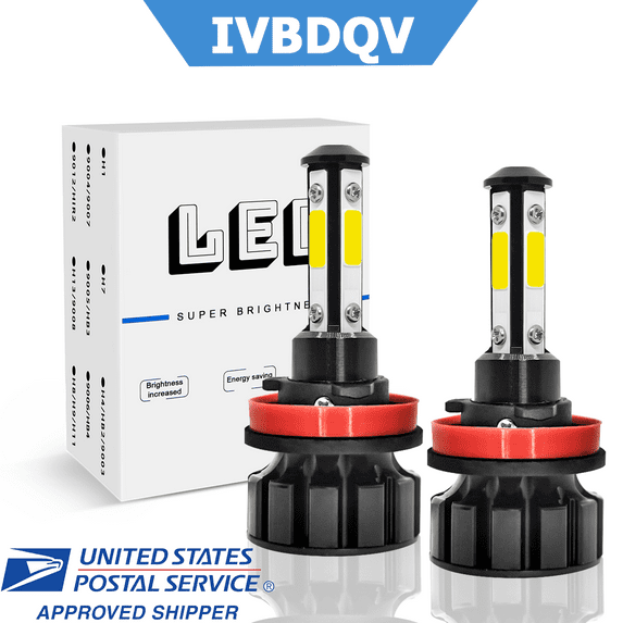 IVBDQV H11/H9 LED Headlight Bulbs For Toyota Tacoma 2016-2020 High/Low Beam 6000K Bright White