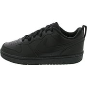 Nike Court Borough Low Recraft Big Kids' Shoes Color: Black/Black/Black Size: 6.5Y