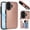 Rose Gold, variant on Kryonix for iPhone 17 Pro Max Wallet Case with Card Holder, PU Leather Kickstand Card Slots Case, Double Magnetic Clasp and Durable Shockproof Cover