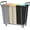Black & Khaki & Grey, variant on 3 Section Heavy Duty Laundry Sorter Cart with Wheels, 360L, Black | Rolling Laundry Hamper Sorter Cart, Extra Large Laundry Clothes Hamper, Laundry Basket Organizer for Bathroom, Bedroom, Hotel
