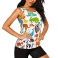 thumbnail image 2 of Lsque Animals Printed Workout Tank Tops for Women, Athletic Sports Tank Tops, Compression Sleeveless Dry Fit Shirts,Sleeveless Yoga Shirt-X-Large, 2 of 9
