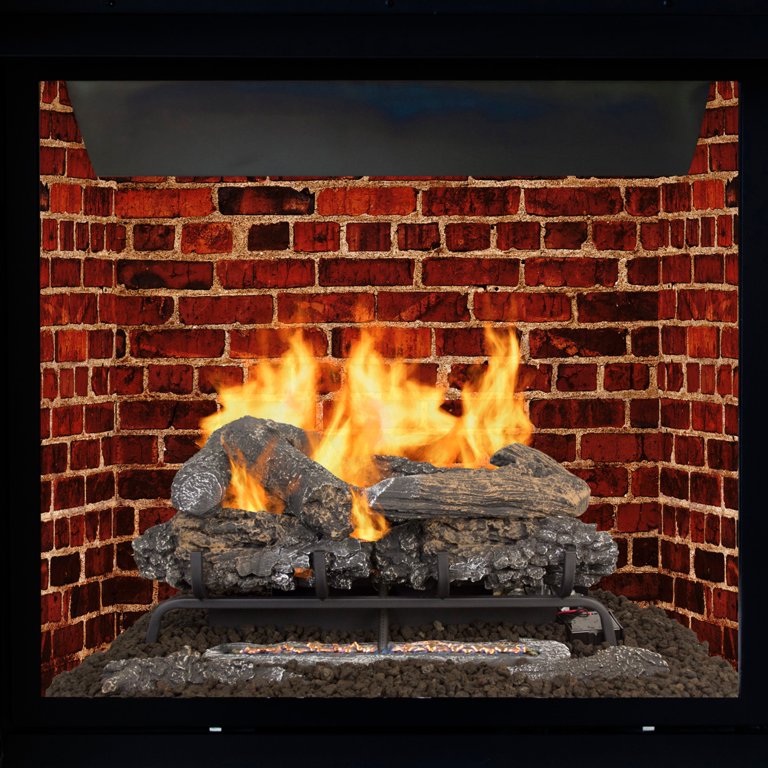 24-In Valley Oak Vent Free Gas Log Set 33,000 BTU's - Walmart.com