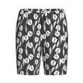 thumbnail image 4 of Wukai Tulips Flowers Men’s Short Pajama Pants With Pockets Soft Sleep Pj Shorts for Men-, 4 of 6