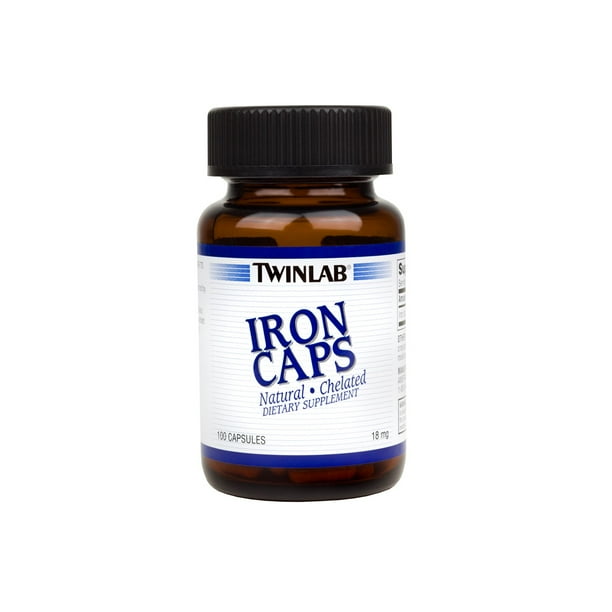 Twinlab Iron Capsules, 100 Ct