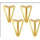 thumbnail image 1 of Juego de 4 patas de muebles de metal chapado en oro de 15 cm - Patas de repuesto para muebles - para mesa de centro, mueble de TV, patas de arena, cama y otras patas de mesa - con tornillos (oro tit, 1 of 5