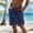 Navy, variant on Men's Linen Elastic Waist Lounge Shorts Solid Beach Golf Shorts with Pockets Casual Drawstring Summer Shorts White