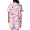 thumbnail image 6 of Sigee Rabbit Face for Sleepwear Casual Pjs with Pockets Women's Pajamas Sets Shorts 2 Piece Short Sleeve Lounge Sets 3X-Large, 6 of 9