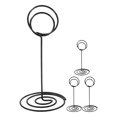 thumbnail image 1 of FOMIYES 4Ud Soporte Para Tarjetas De Negro De Metal Con Clip Espiral Para Fotografía Y Carteles, 1 of 8