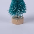 thumbnail image 4 of 12pcs Mini Christmas Tree Bottle Brush Trees Chrismas Village Trees Ornaments Mini Plastic Christmas Trees with Wooden Base for Christmas Decoration Miniature Chrismas Tree, 4 of 6