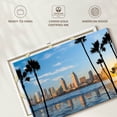 thumbnail image 6 of Elephant Stock Downtown San Diego Skyline Wall Art - Horizontal Canvas Wall Art - Living Room Wall Decor - City Canvas - Blue And Yellow Decor - 48" x 32", 6 of 8