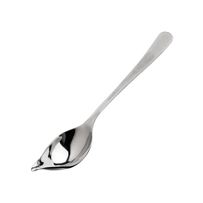 8" Saucier Plating Spoon w/ Tapered Spout