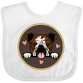 thumbnail image 3 of Inktastic English Bulldog for Dog Lover Girls Baby Bib, 3 of 4