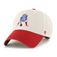 thumbnail image 2 of Men's '47 Cream/Red New England Patriots Fairfield MVP Throwback Adjustable Hat, 2 of 5