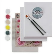 Mainstays Folkart Onestroke Canvas Kit-roses