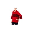 thumbnail image 1 of Style & Co. Womens Fair-Isle Cowl Pullover Sweater, Red, Small, 1 of 1