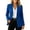 Blue, variant on Women's Notch Lapel Long Sleeve Single Button Blazer Jacket,Lightweight Office Suit Coat with Pockets Beige,Women's Plus M