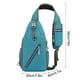 thumbnail image 3 of Riñonera para hombre | Mochila bandolera impermeable con múltiples bolsillos | Banda reflectante y orificio para auriculares para viajes, escuela y actividades al aire libre, 3 of 9