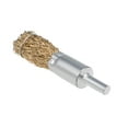 thumbnail image 3 of 16mm Wire Wheel Brush Cup Copper Plated Crimped Steel with Shank 0.012-inch Wire Dia 3pcs, 3 of 3